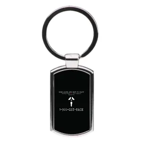 1-800-GST-FACE - Scream Luxury Keyring