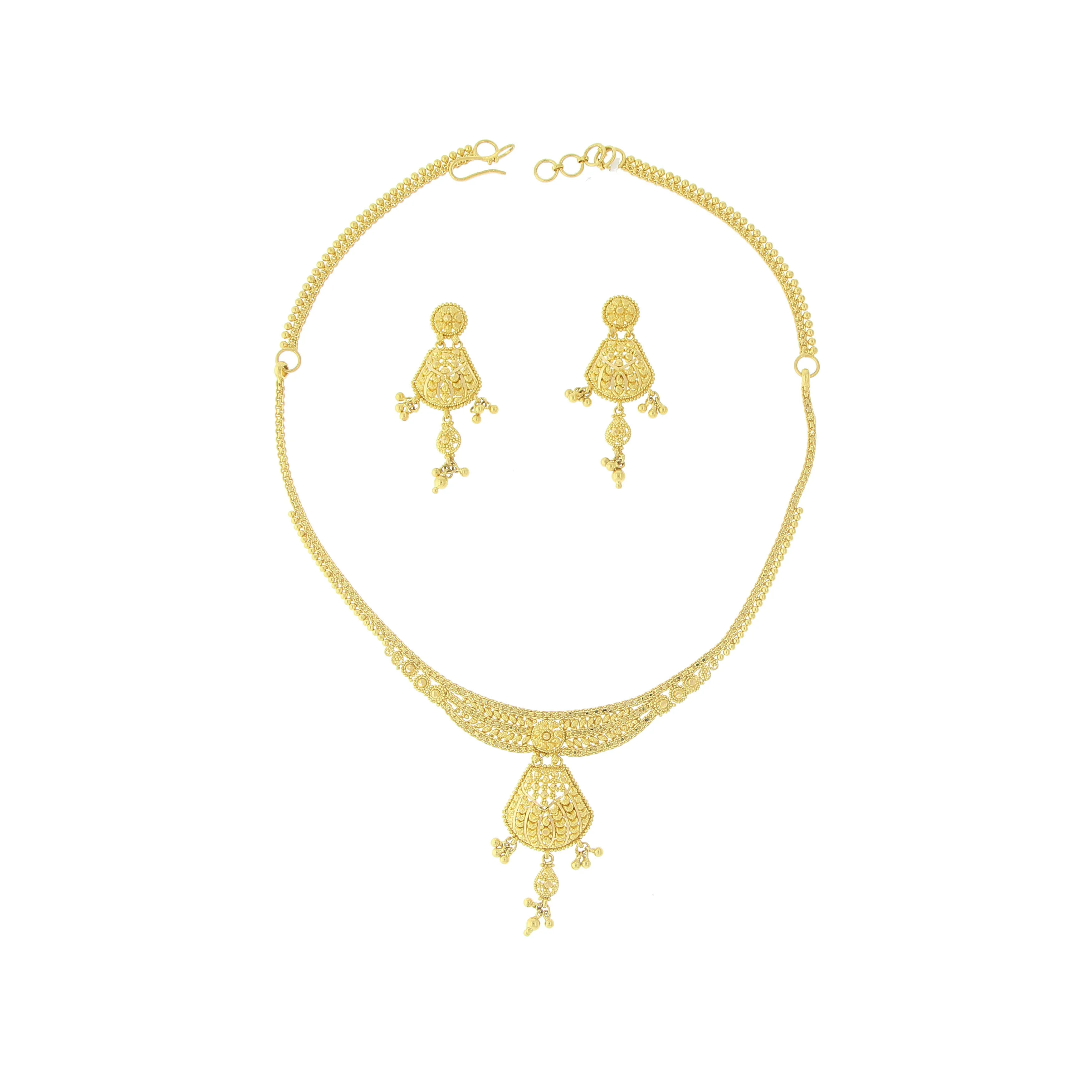 3-PIECE PLAIN GOLD NECKLACE SET