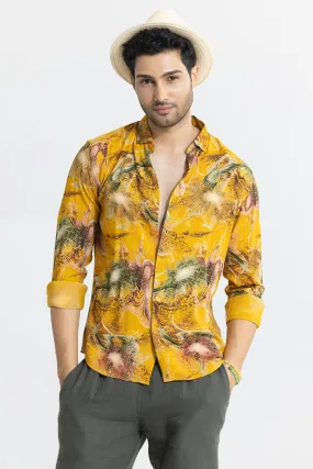 Abstract Ambiance Yellow Shirt