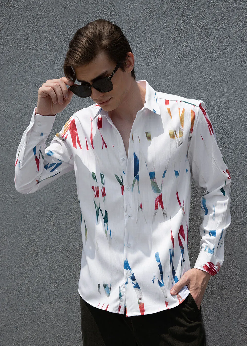 Abstract Multicoloured Shirt