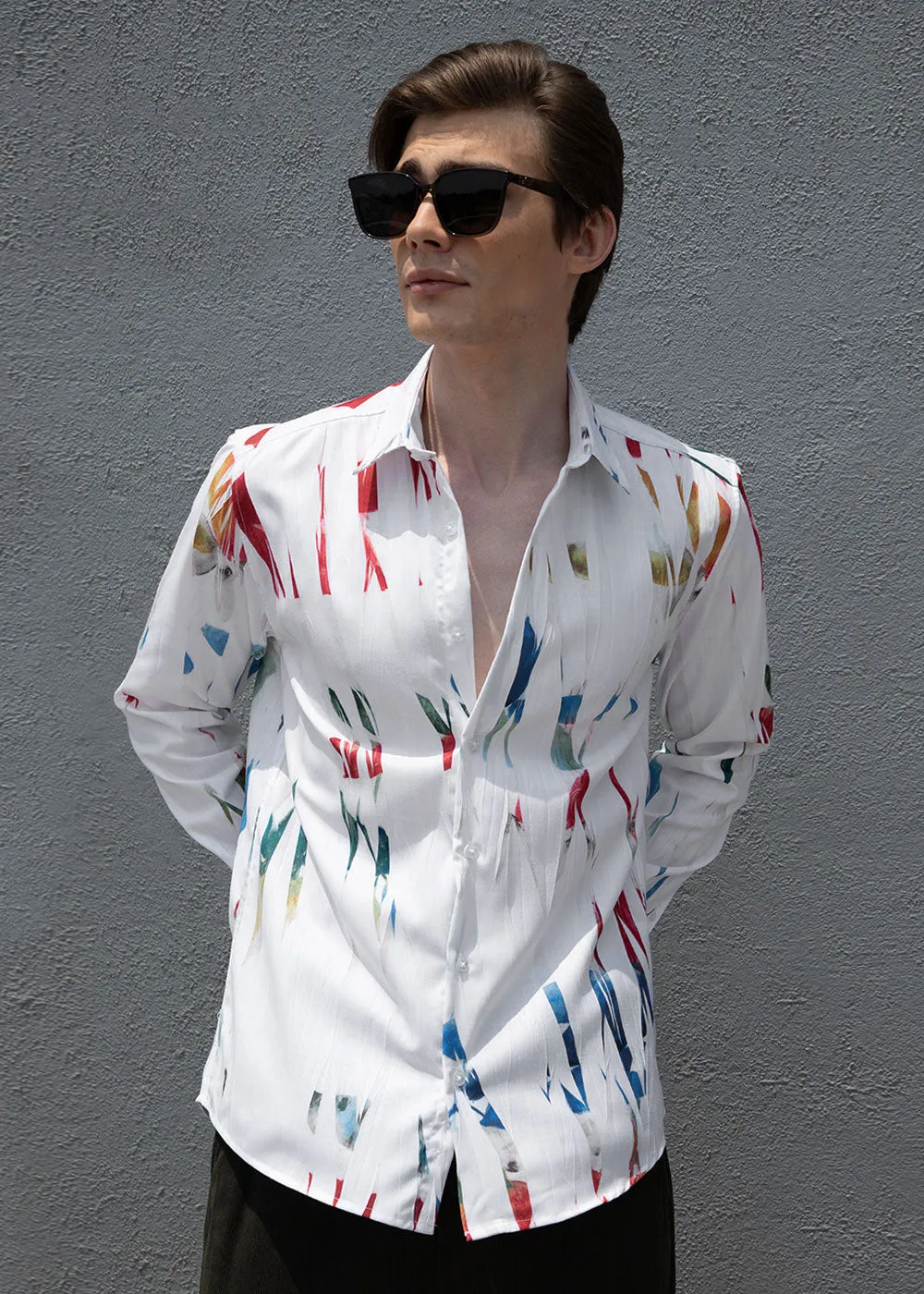 Abstract Multicoloured Shirt