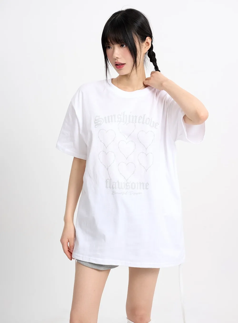 Acubi Oversized Graphic Tee CM415