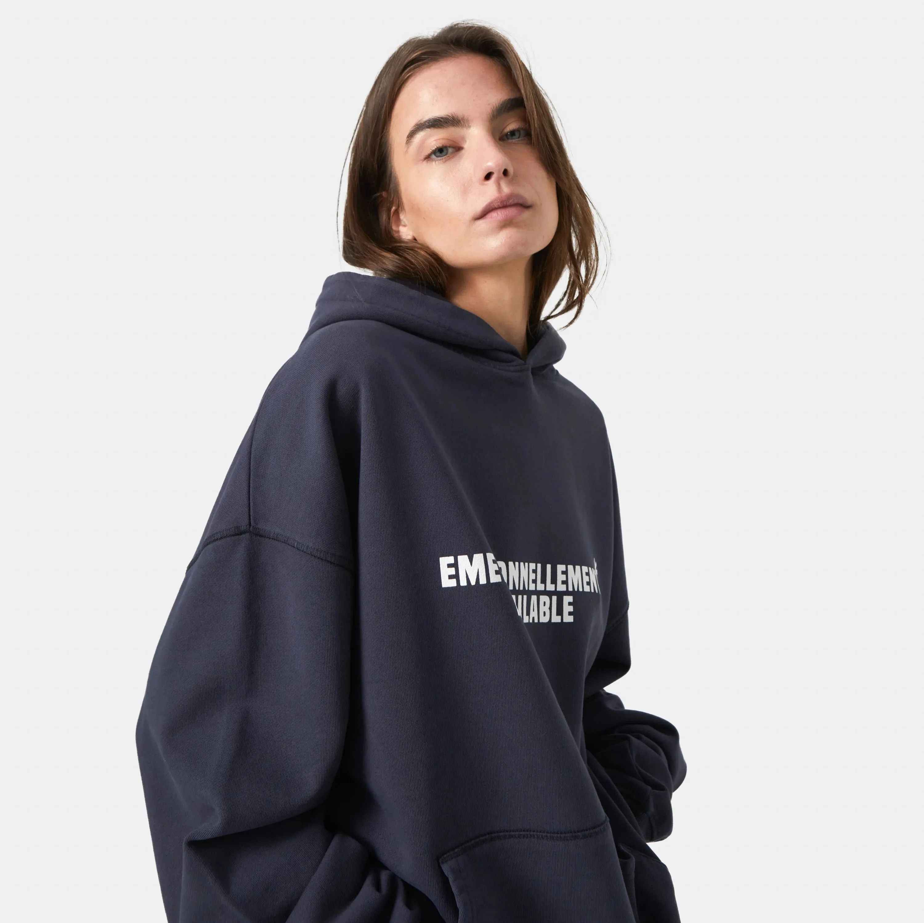 Adore Navy Oversized Hoodie