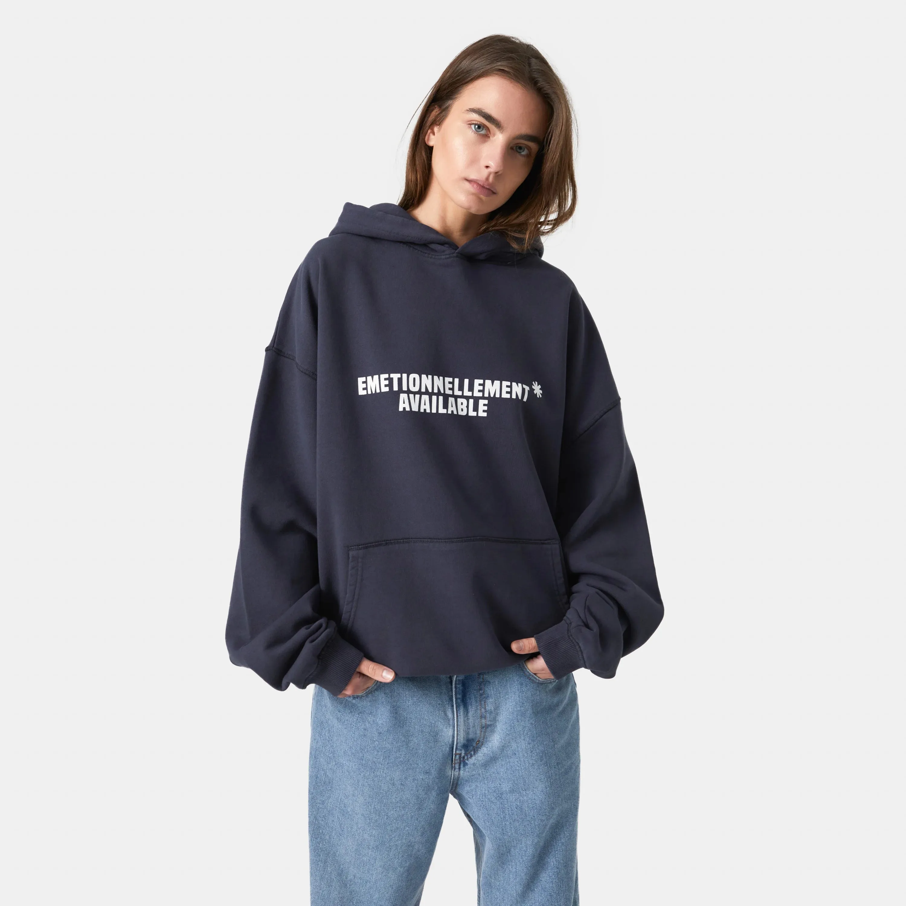 Adore Navy Oversized Hoodie