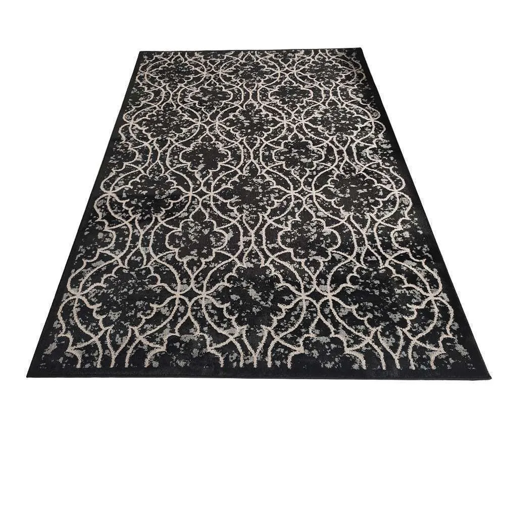 Alina Silent Luxury Rug 200 x 290cm Black