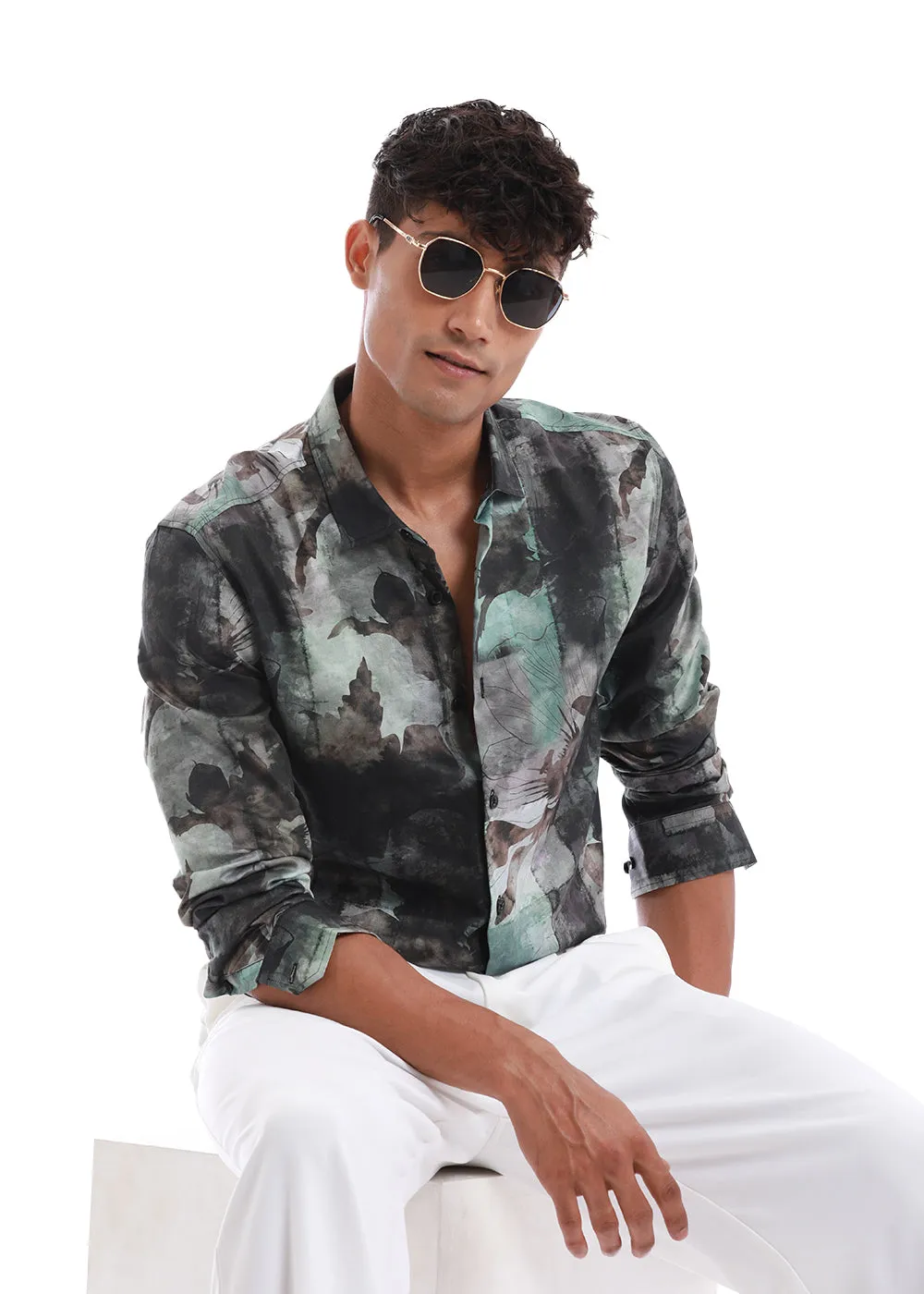 Asphalt Printed Shirt