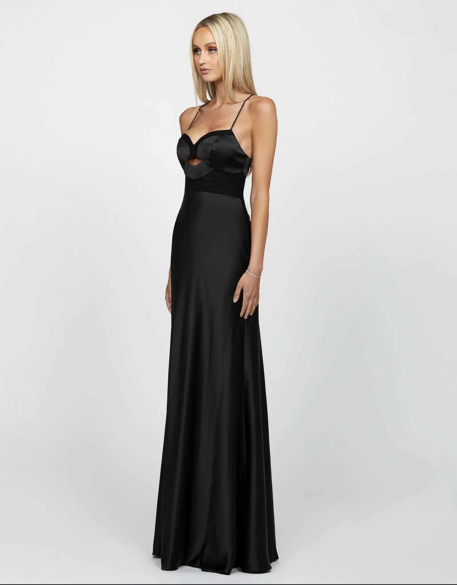 Augusta Sheer Panelled Gown