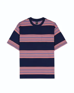 Baker Striped Pocket T-shirt - Navy