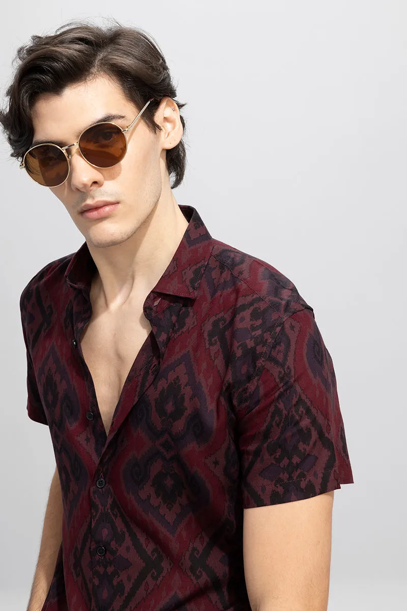 Barocco Maroon Shirt