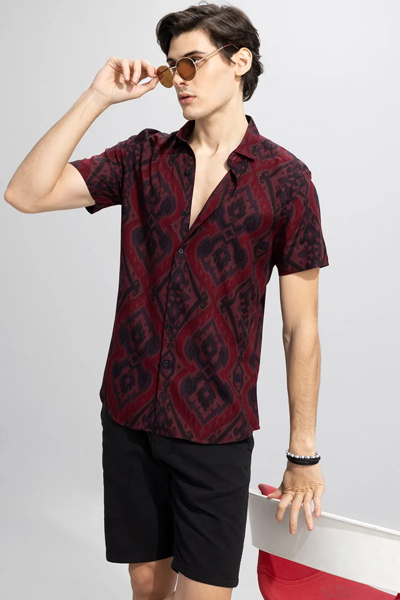 Barocco Maroon Shirt