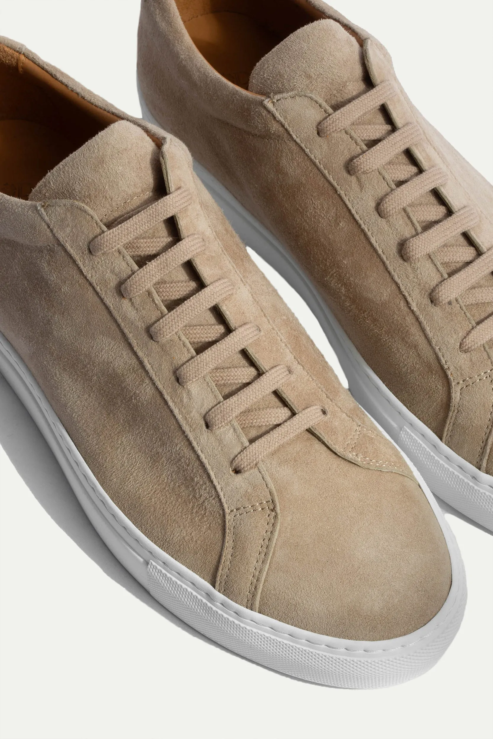 Beige Luxury Sneakers - Made In Italy