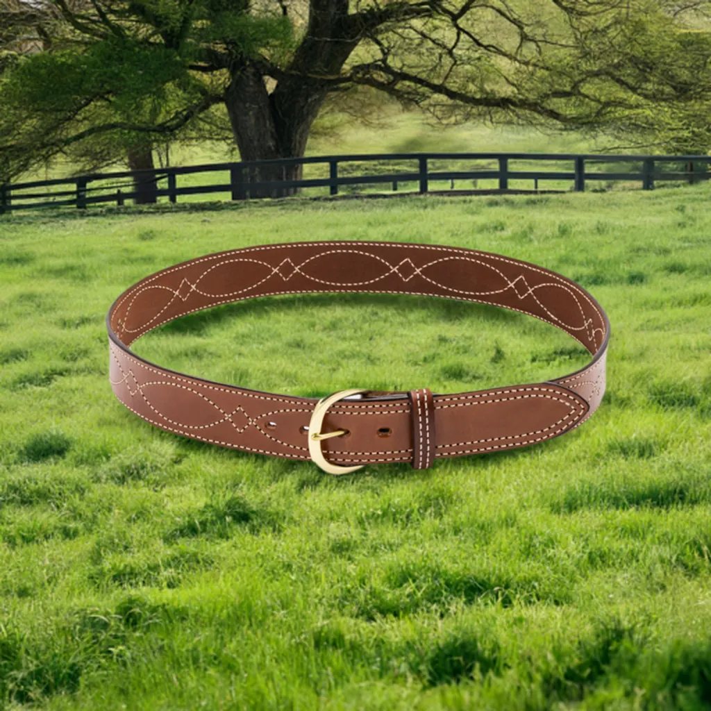 Bianchi Reversible Fancy Stitched Belt, 1.75"