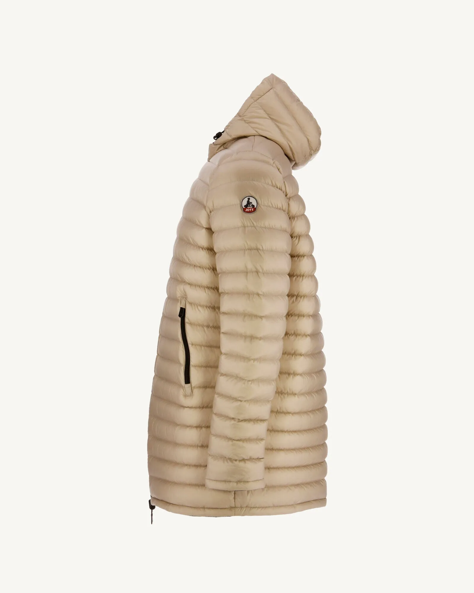 Black/Beige Reversible light puffer jacket Amsterdam