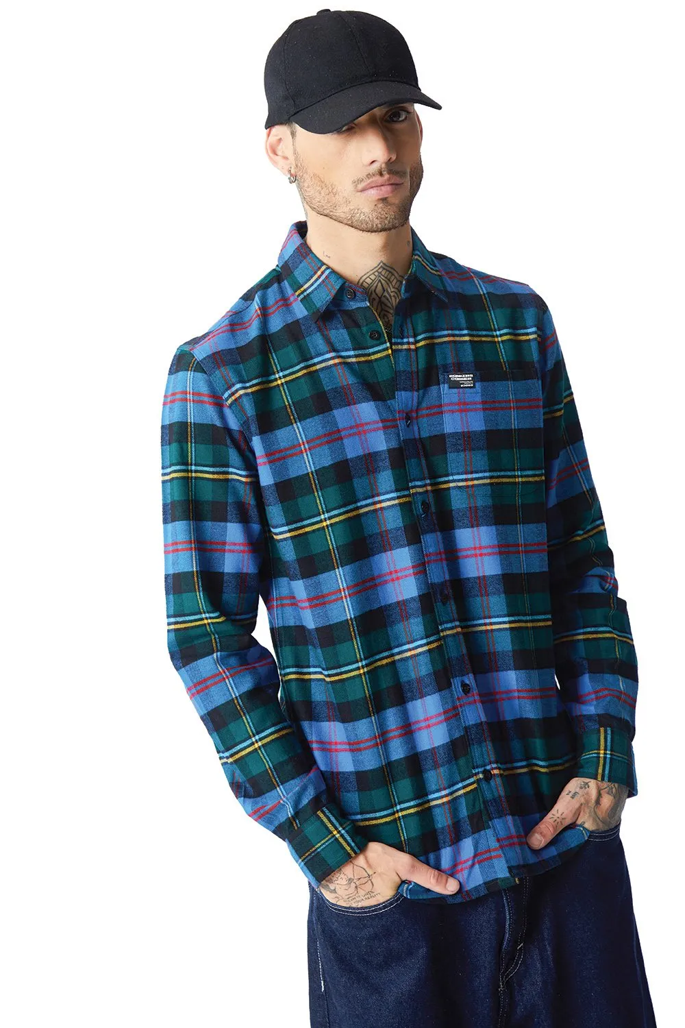 Blue Forest Plaid Regular Fit Shirt