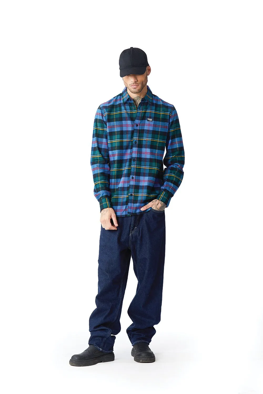 Blue Forest Plaid Regular Fit Shirt