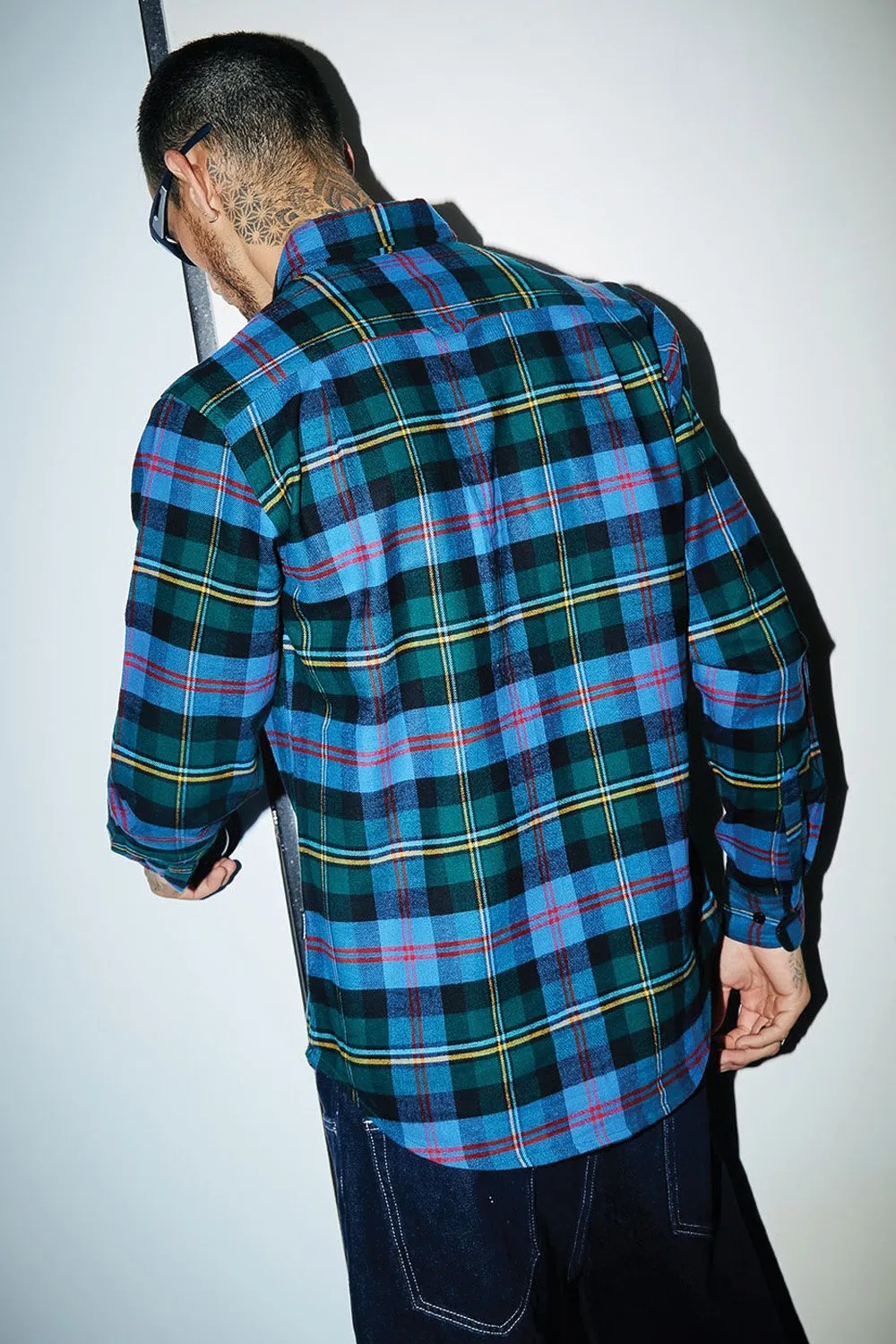 Blue Forest Plaid Regular Fit Shirt