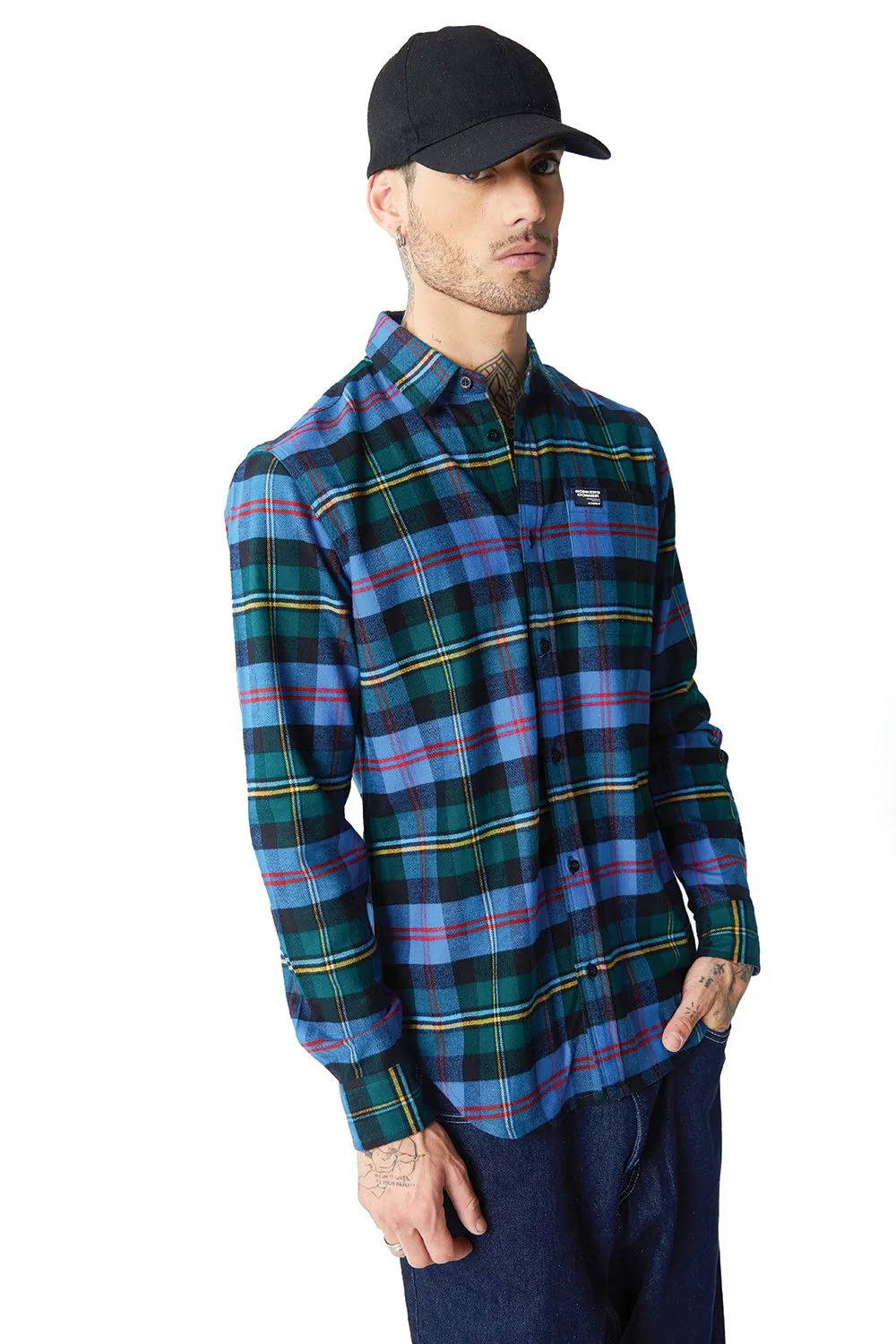 Blue Forest Plaid Regular Fit Shirt