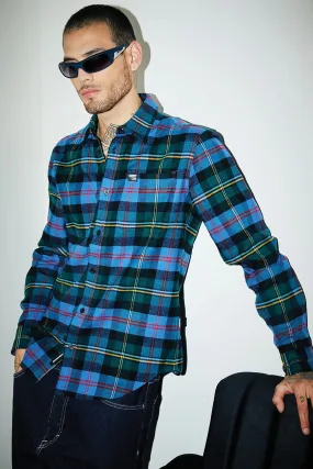 Blue Forest Plaid Regular Fit Shirt