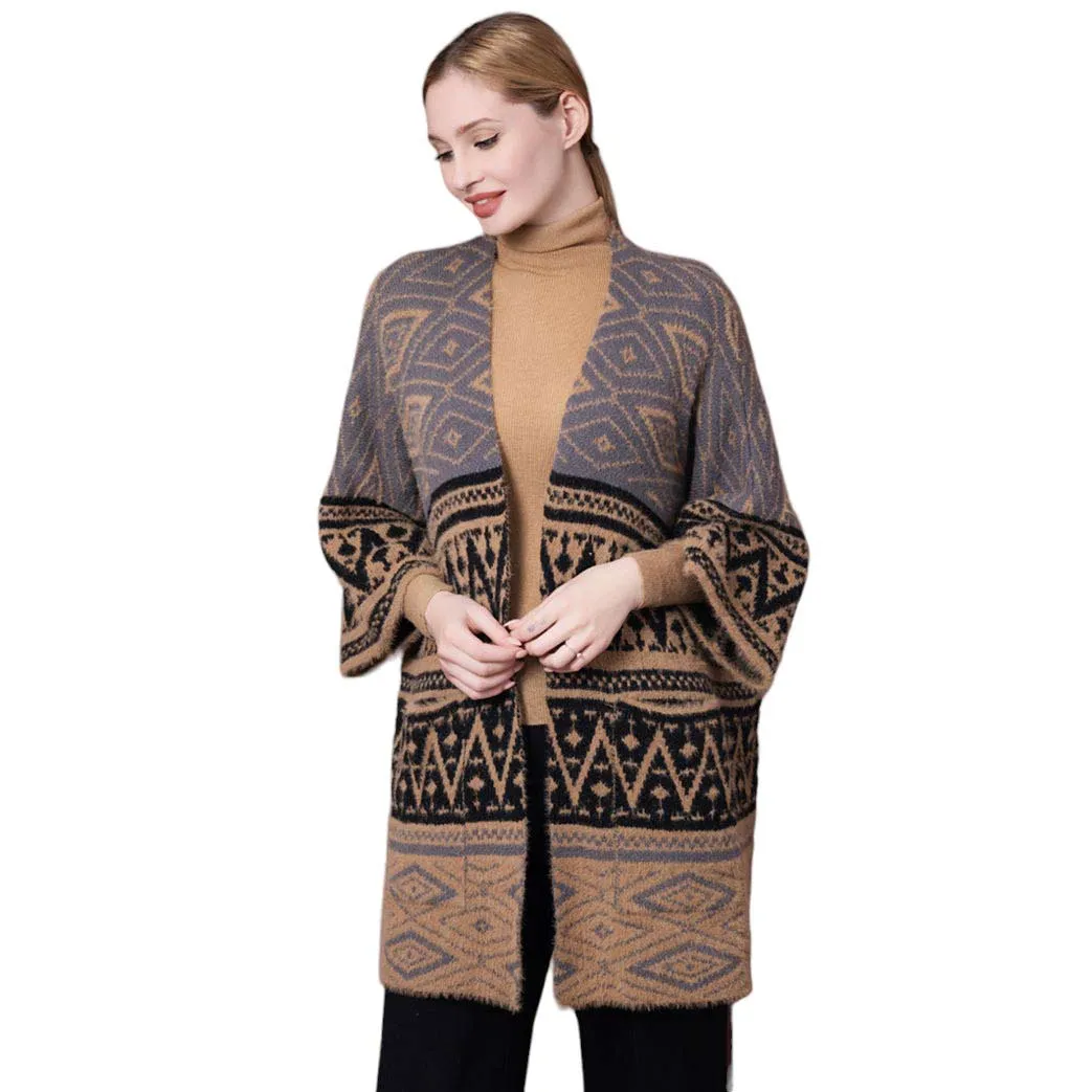 Boho Patterned Poncho