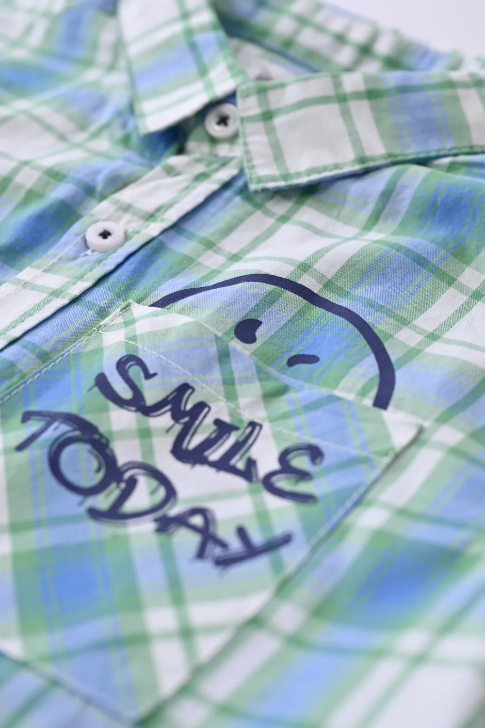 BOYS POCKET PRINTED SHIRT