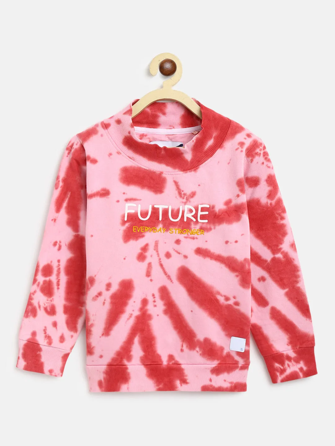 Boys Red Printed Sweatshirt