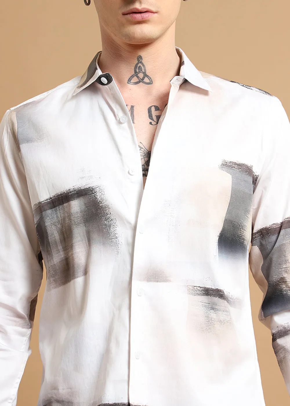 Brushwash Printed Shirt