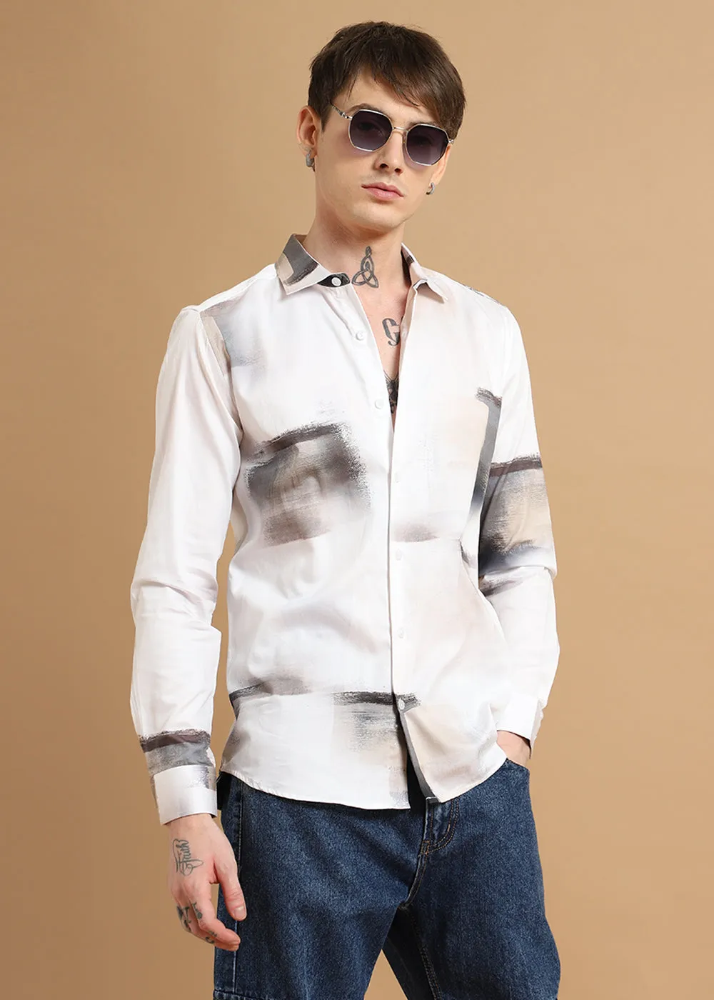 Brushwash Printed Shirt