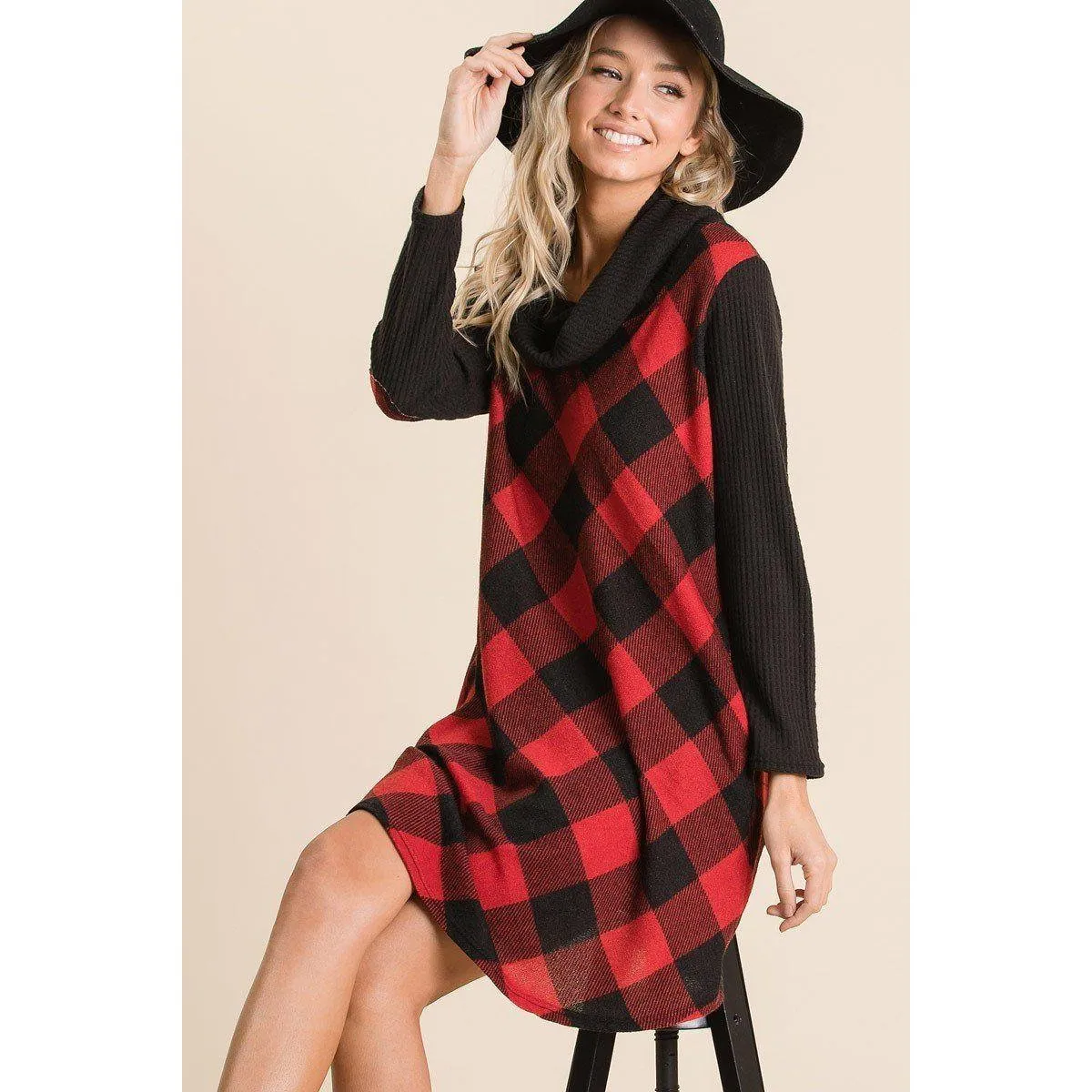 Buffalo Plaid Tartan Swing Dress