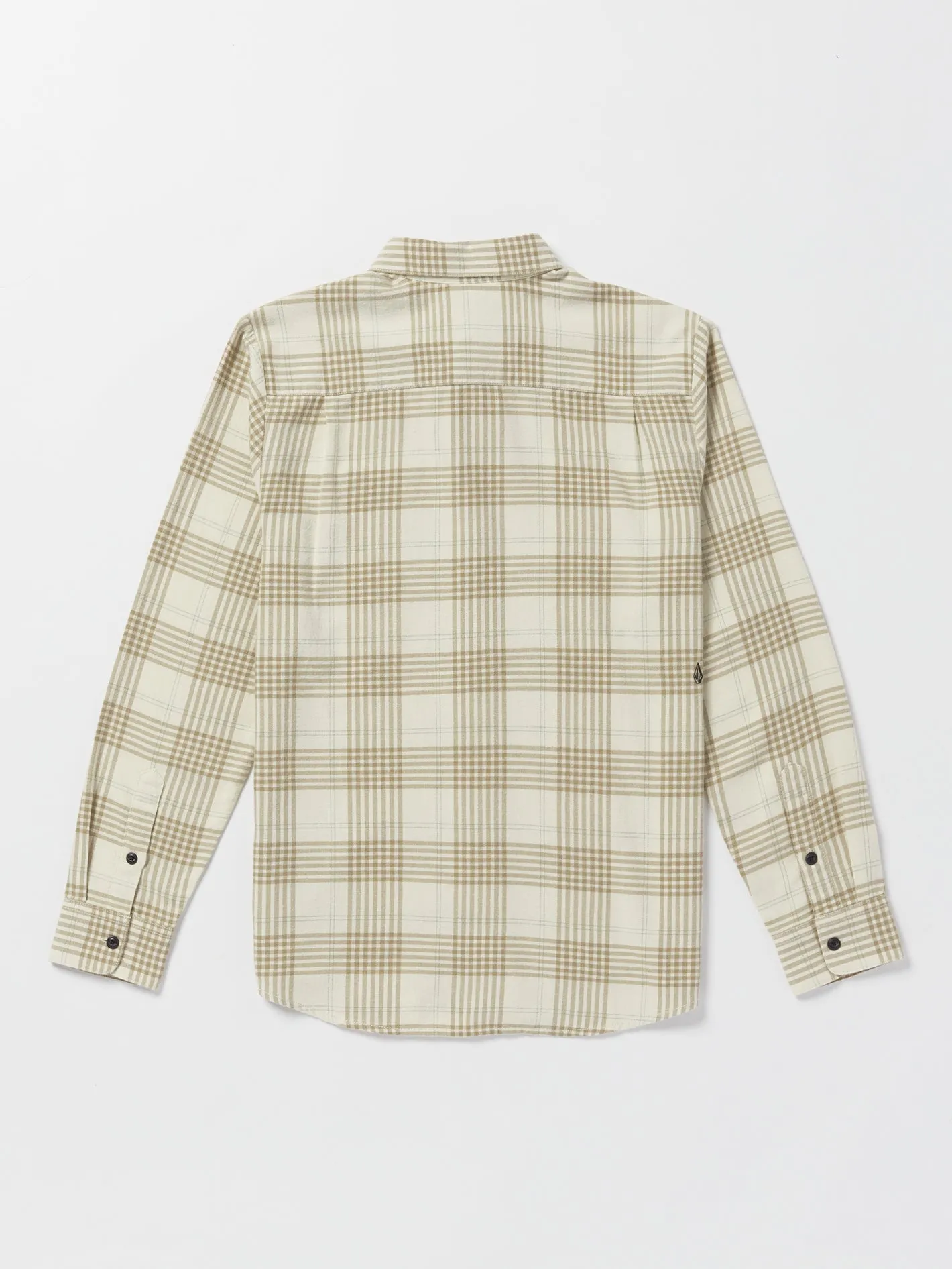 Caden Plaid Flannel - Dirty White