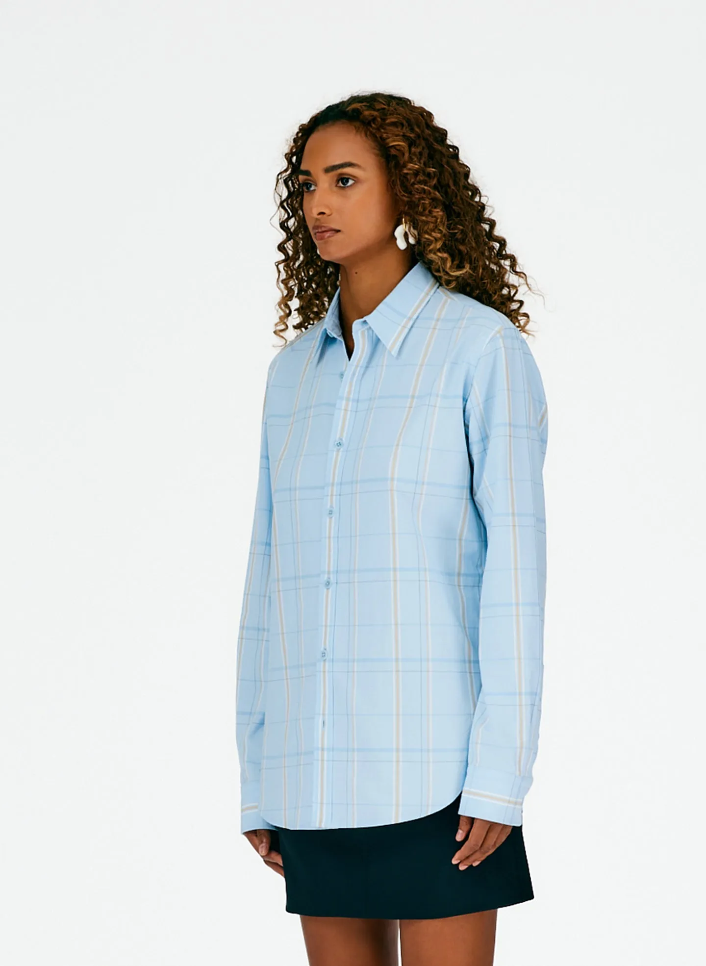 Caleb Plaid Oxford Men's Slim Shirt