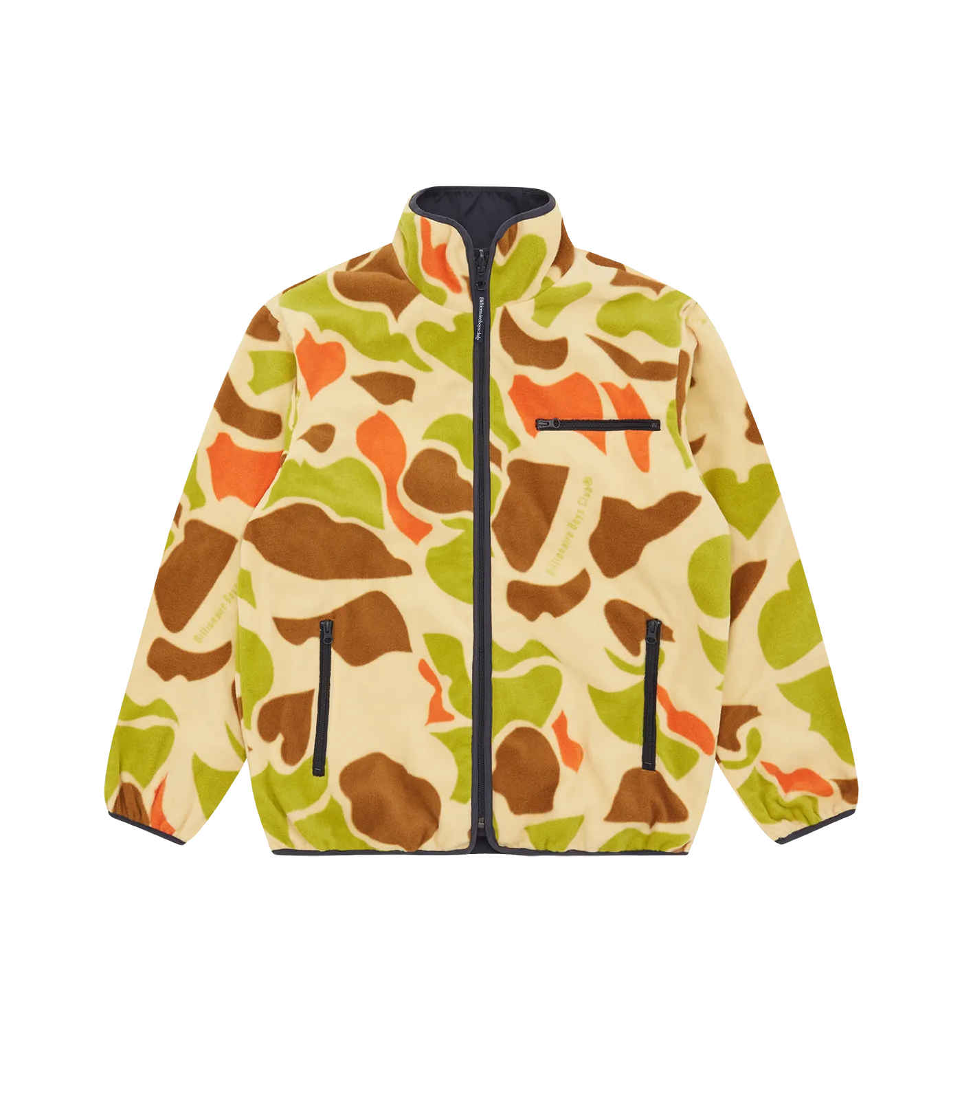 CAMO REVERSIBLE FLEECE JACKET - BEIGE