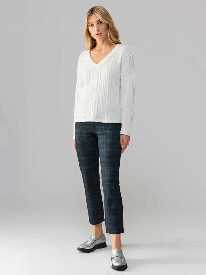 Carnaby Kick Crop - Blue Moon Plaid