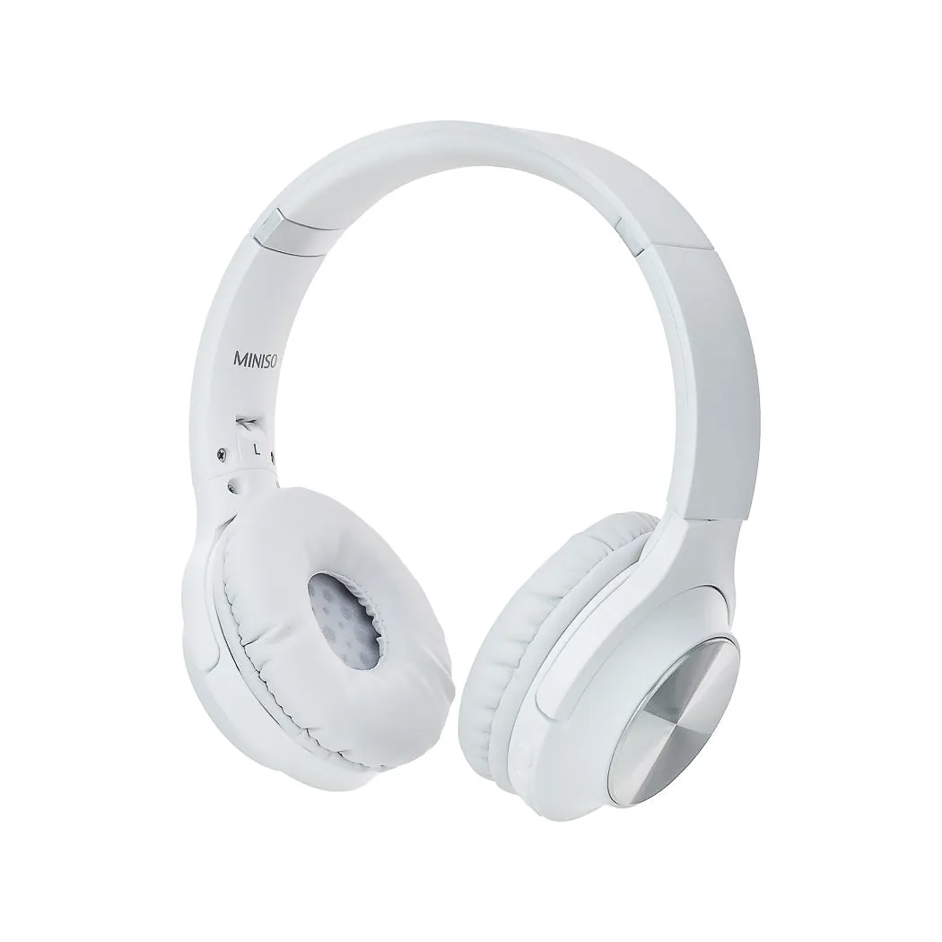 CD Patterned Wireless Headphones Model: TM-053(White)