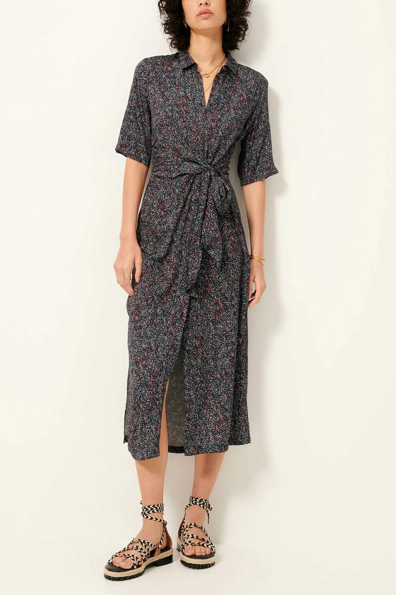 Christi Printed Midi Dress