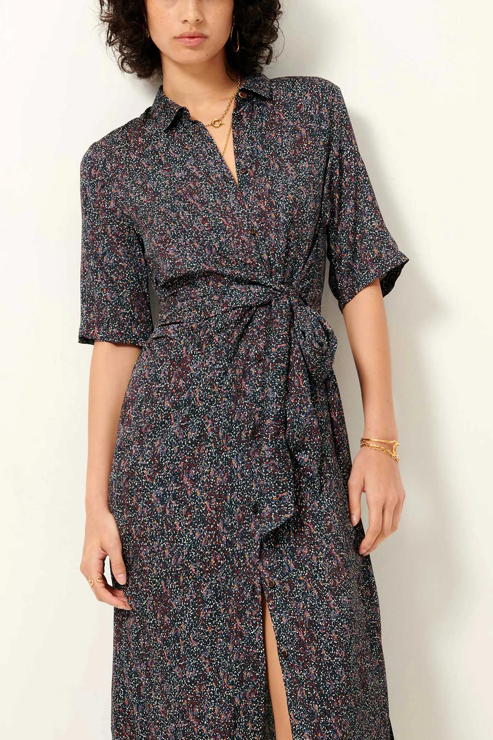 Christi Printed Midi Dress