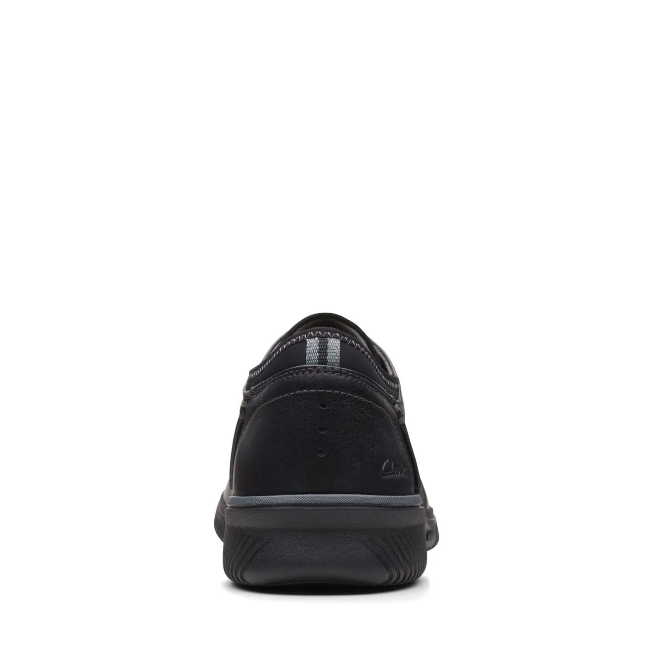 Clarks Donaway Plain Black Leather - Wide Width