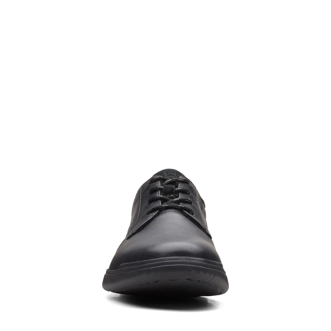 Clarks Donaway Plain Black Leather - Wide Width