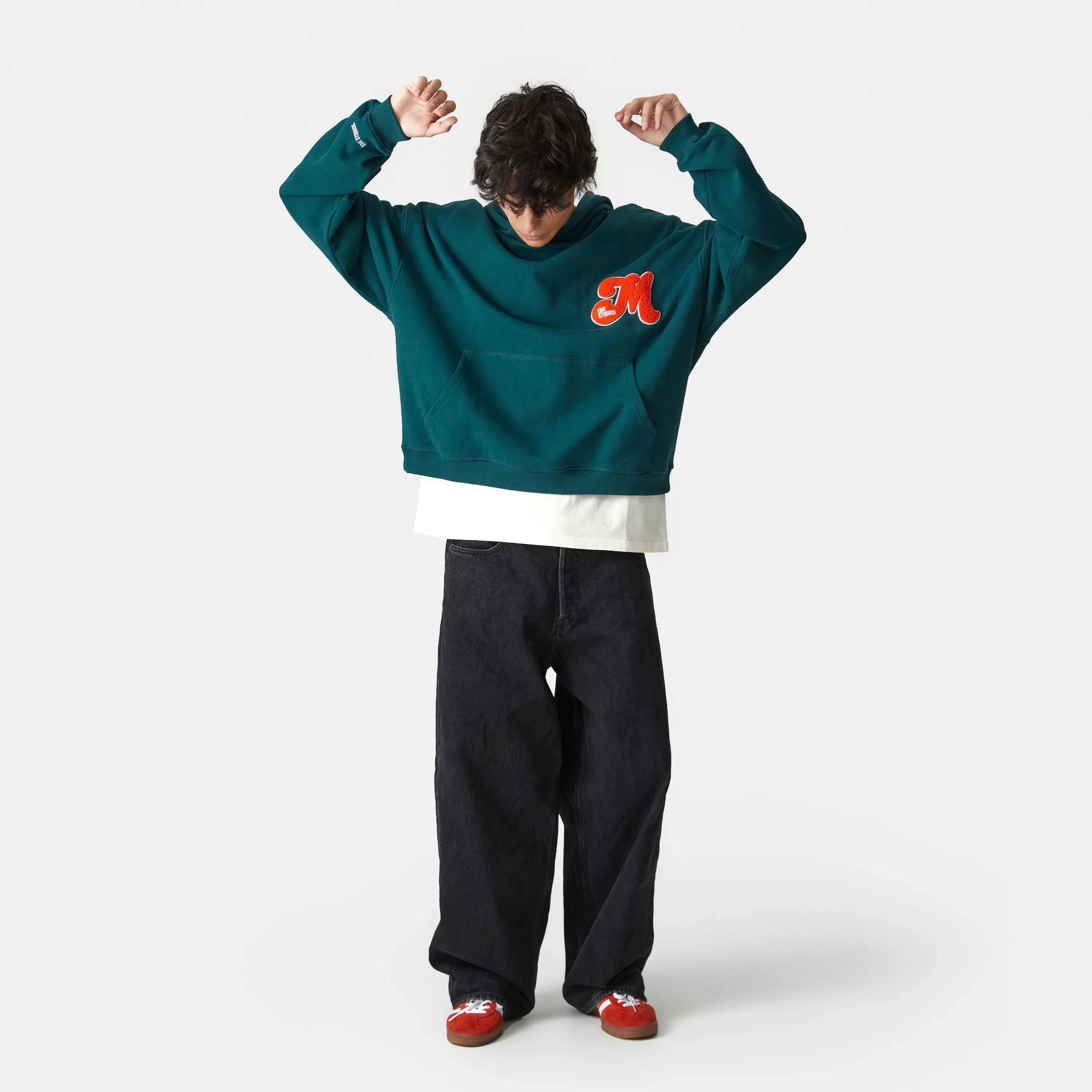 Connection Petrol Oversized Hoodie