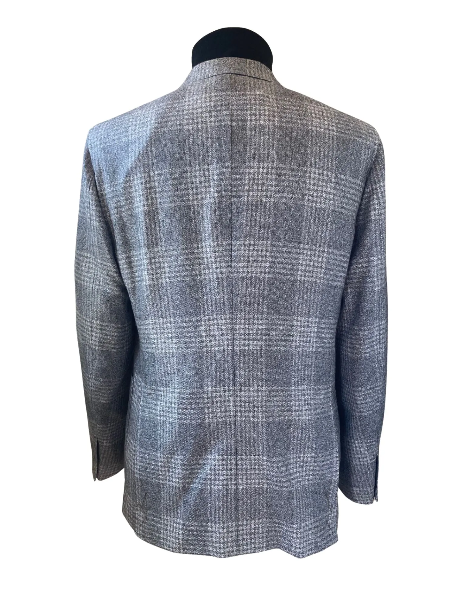 Couture Grey and Cream Plaid Sportcoat