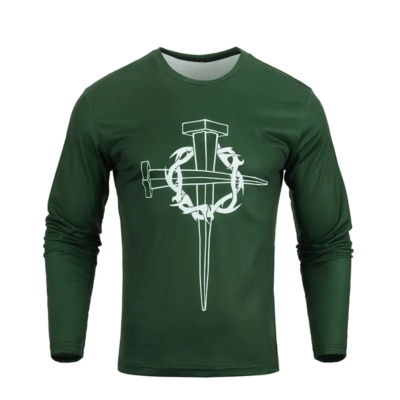 CROSS PRINTED LONG SLEEVE