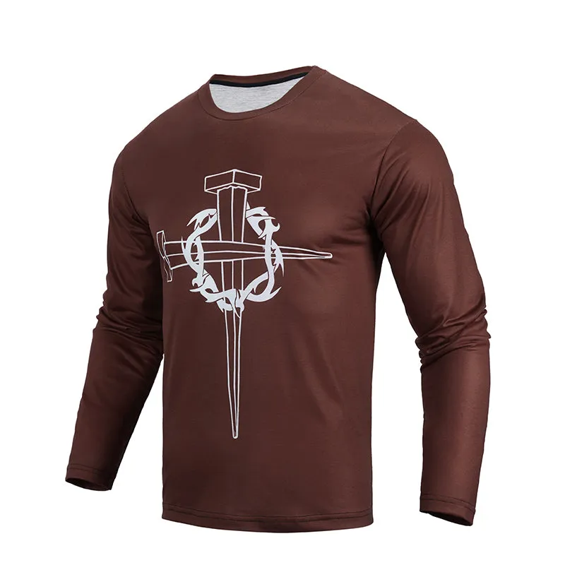 CROSS PRINTED LONG SLEEVE