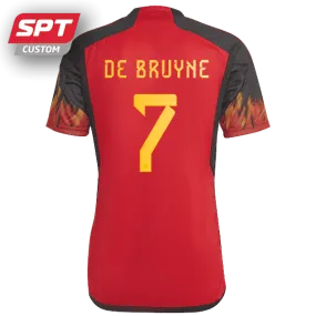 De Bruyne #7 - adidas Belgium Adults Home Jersey