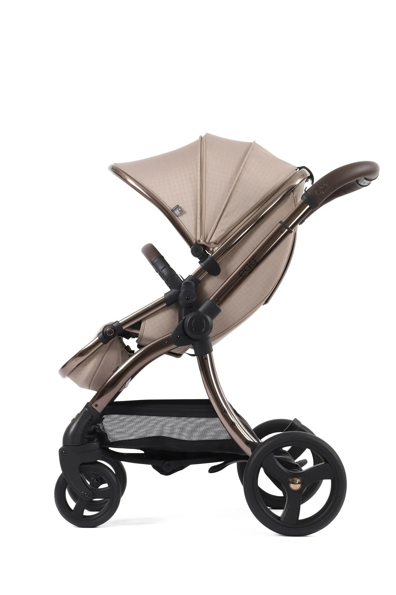 Egg 3 Luxury Shell i-Size Travel System - Houndstooth Almond