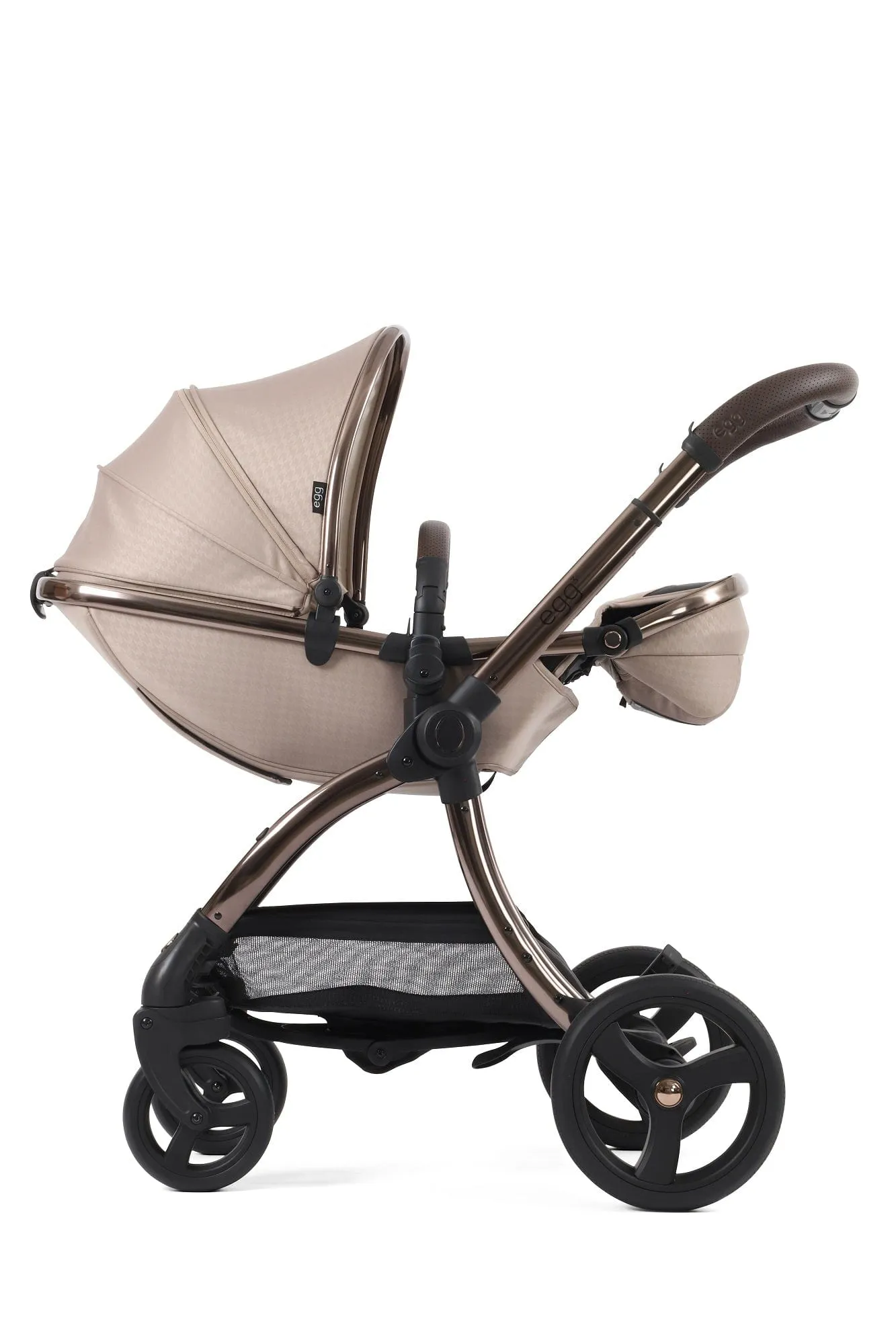 Egg 3 Luxury Shell i-Size Travel System - Houndstooth Almond