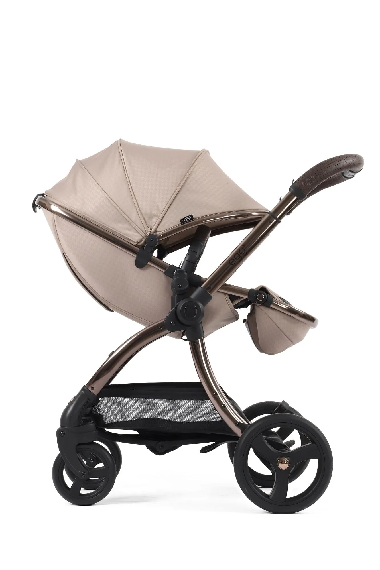 Egg 3 Luxury Shell i-Size Travel System - Houndstooth Almond