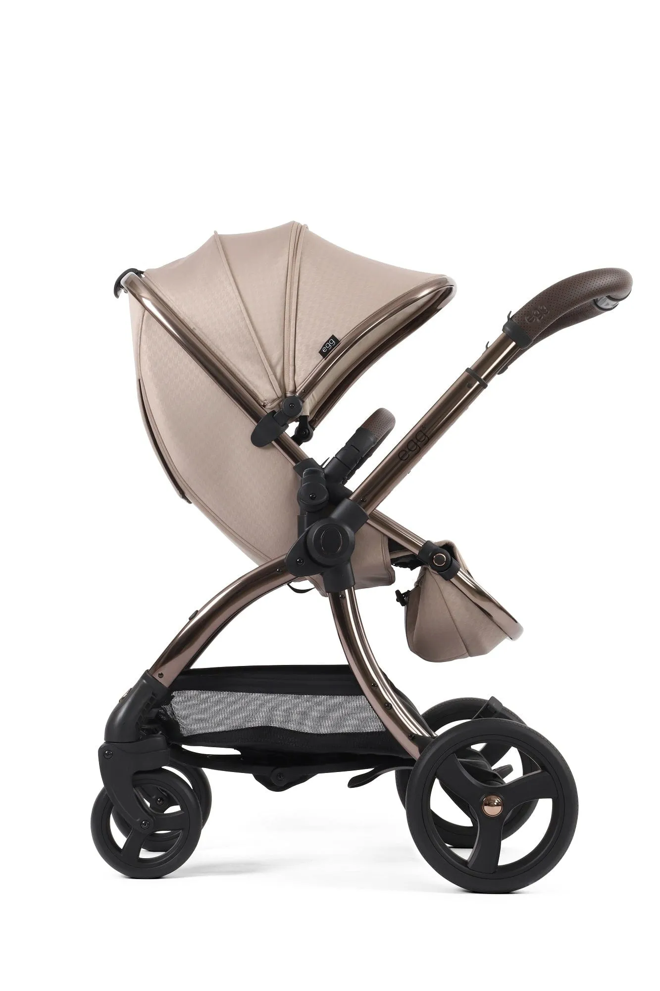 Egg 3 Luxury Shell i-Size Travel System - Houndstooth Almond