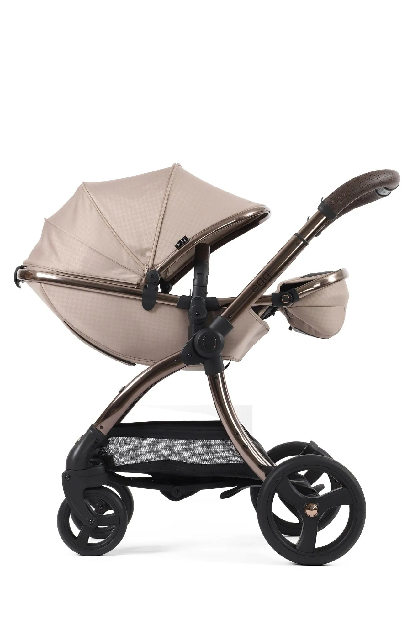 Egg 3 Luxury Shell i-Size Travel System - Houndstooth Almond