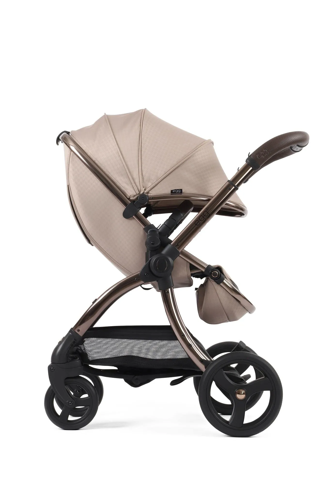 Egg 3 Luxury Shell i-Size Travel System - Houndstooth Almond