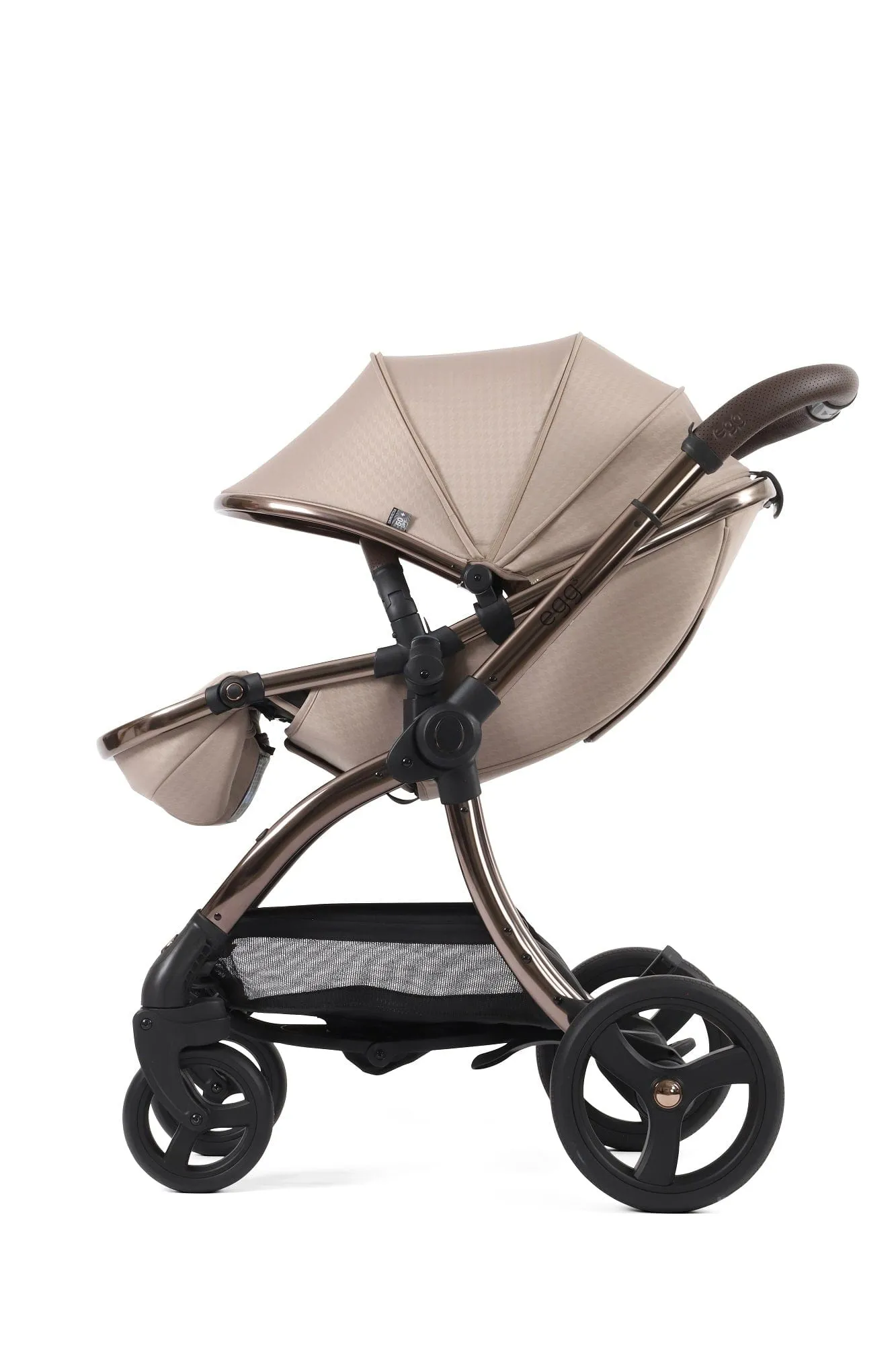 Egg 3 Luxury Shell i-Size Travel System - Houndstooth Almond