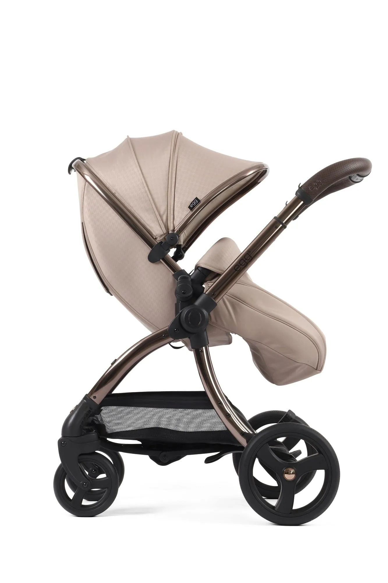 Egg 3 Luxury Shell i-Size Travel System - Houndstooth Almond